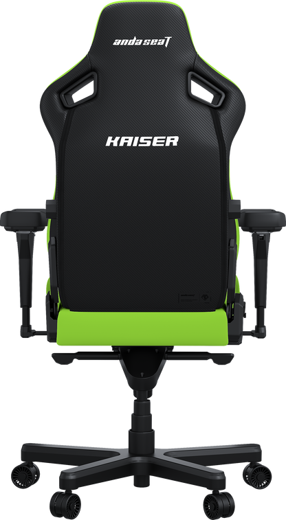 Крісло ігрове Anda Seat Kaiser 4 Cyber Green PVC Size XL