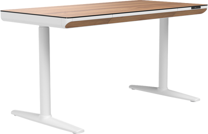 Комп'ютерний стіл з електрорегулюванням висоти OfficePro ODP1470LWW світле дерево / білий — фото 4