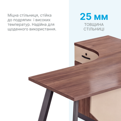 Стіл з тумбочкою OfficePro PG-F20A-14A-R — фото 4
