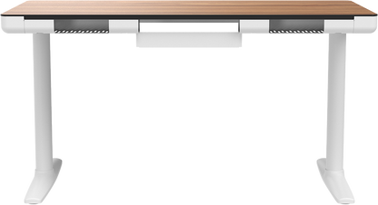 Комп'ютерний стіл з електрорегулюванням висоти OfficePro ODP1470LWW світле дерево / білий — фото 5