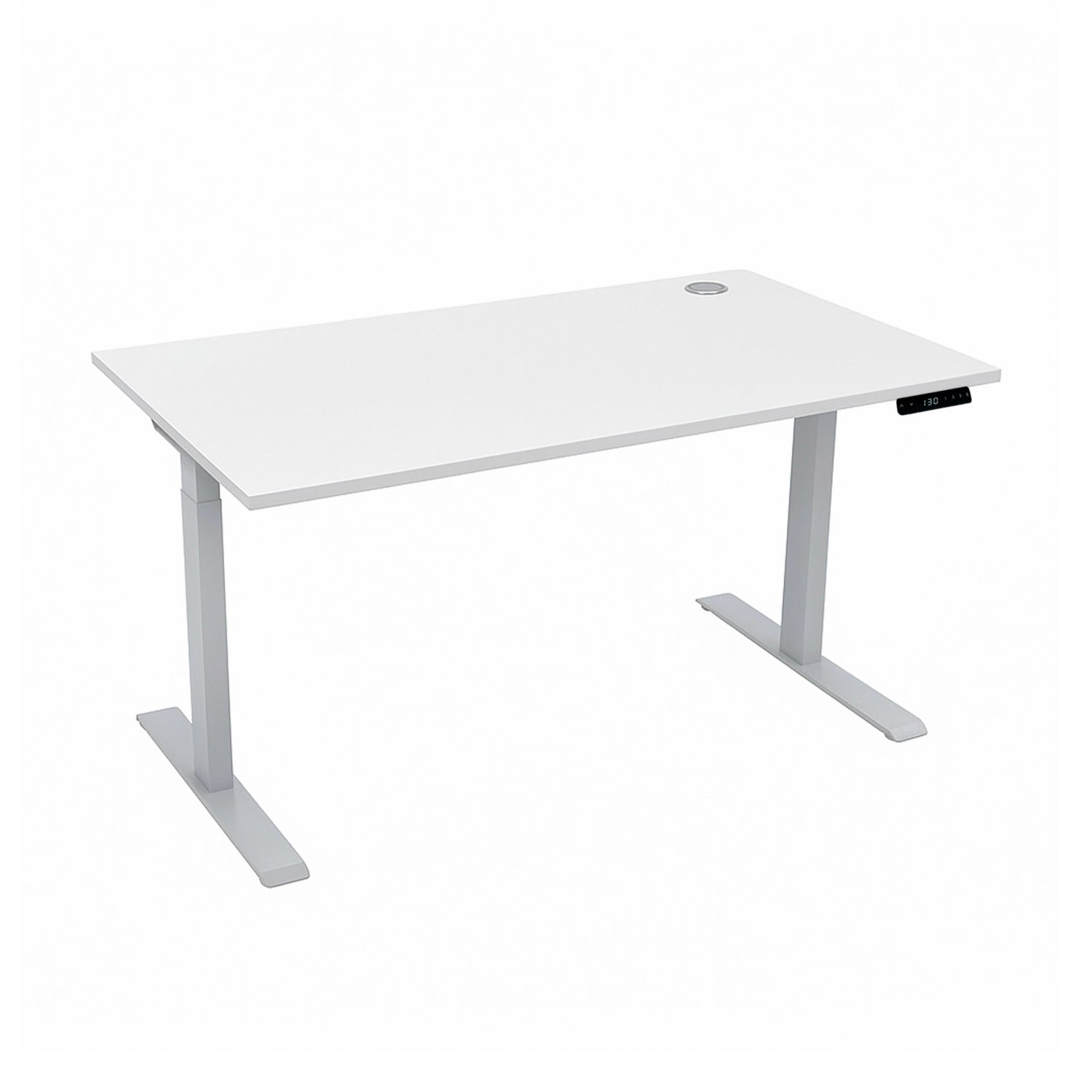 Комп’ютерний стіл двомоторний двоступеневий Kaidi Gray