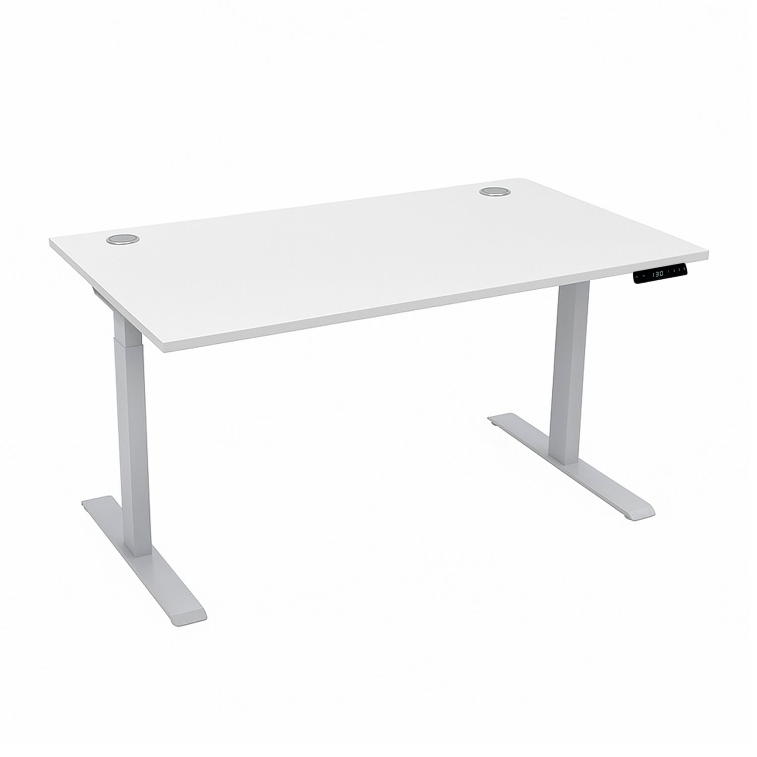 Комп’ютерний стіл двомоторний двоступеневий Kaidi Gray