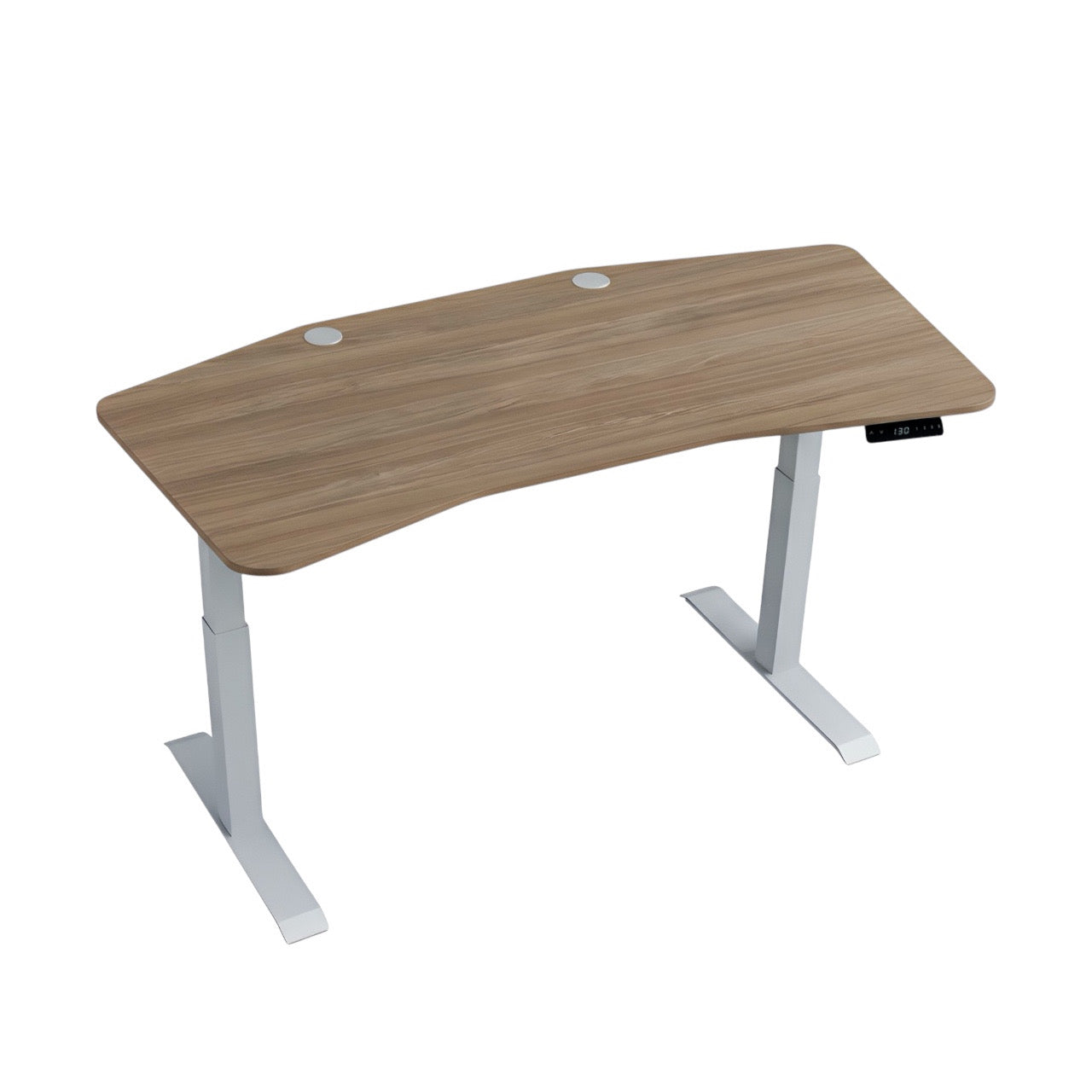 Комп’ютерний стіл двомоторний двоступеневий Kaidi Gray