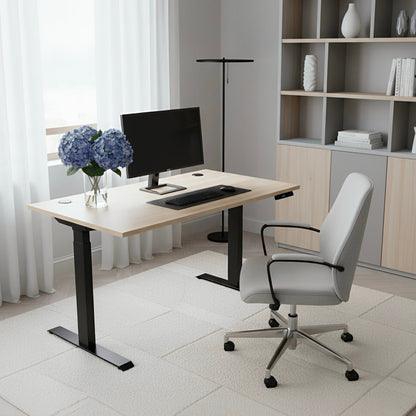 Комп’ютерний стіл двомоторний триступеневий Kaidi Black