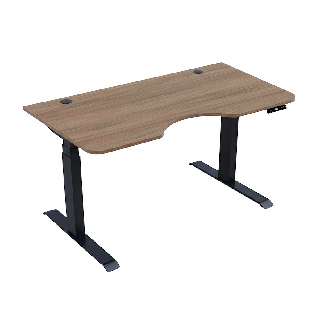 Комп’ютерний стіл двомоторний триступеневий Kaidi Black