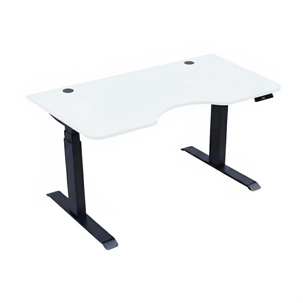 Комп’ютерний стіл двомоторний триступеневий Kaidi Black