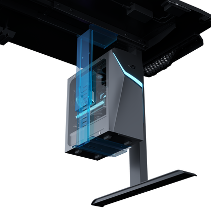 Кріплення для ПК Anda Seat ZJJ-01-B — ракурс із підсвіткою корпусу
