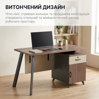 Стіл з тумбочкою OfficePro PG-F20B-12A-14 — фото 6
