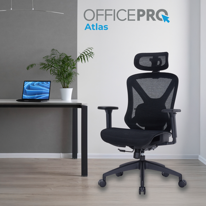 Крісло офісне OfficePro Atlas OC630 (чорне)