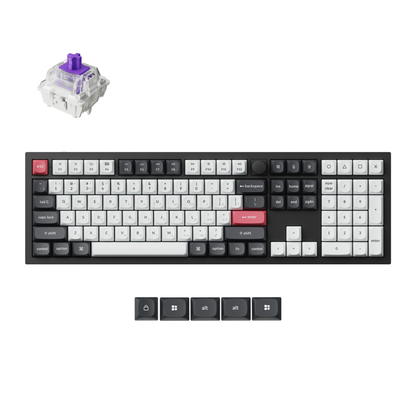 Клавіатура Keychron Q6 HE — магнітний перемикач Gateron крупним планом