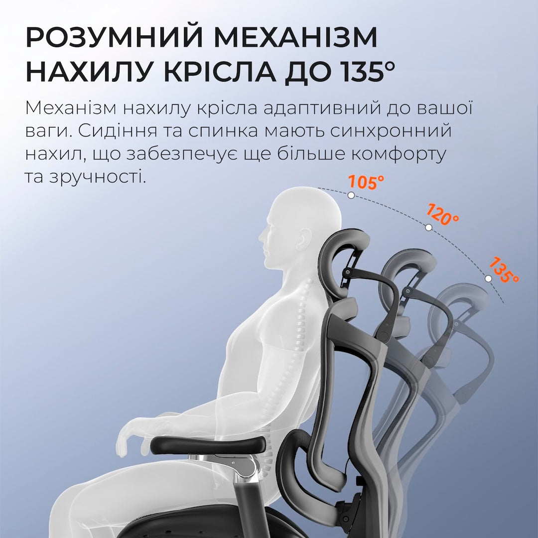 Ергономічне офісне крісло Sihoo DORO C300 Pro