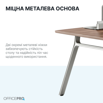 Стіл двомісний з тумбочками OfficePro PG-M24A-2A — фото 7