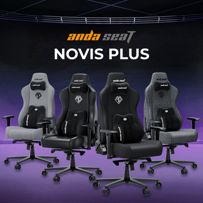 Крісло ігрове Anda Seat Novis Plus Black PVC Size XL