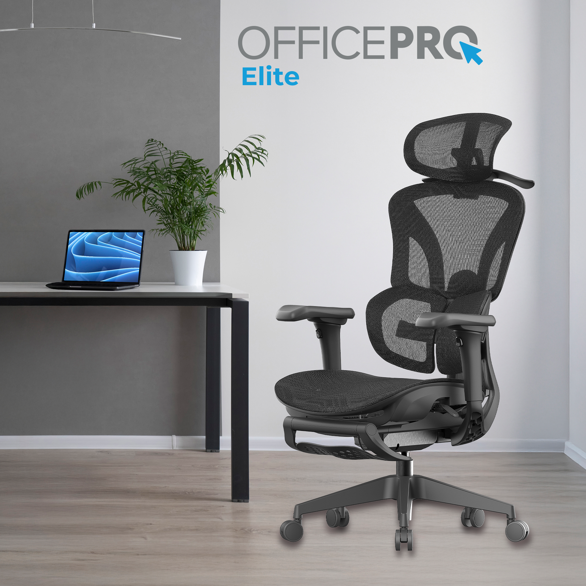 Офісне крісло OfficePro OC950B чорне