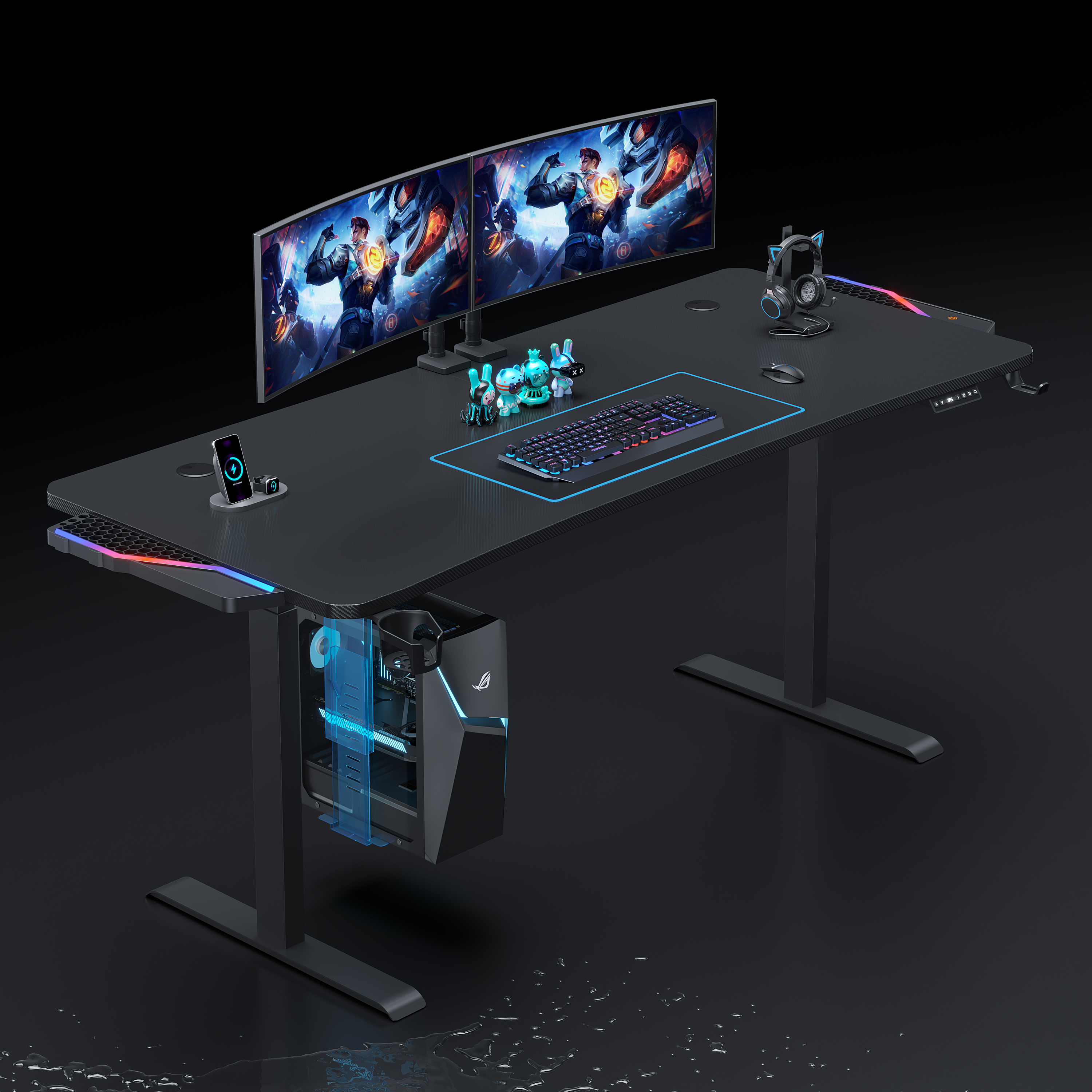 Кріплення для ПК Anda Seat ZJJ-01-B — ігрове робоче місце з монітором і ПК у тримачі