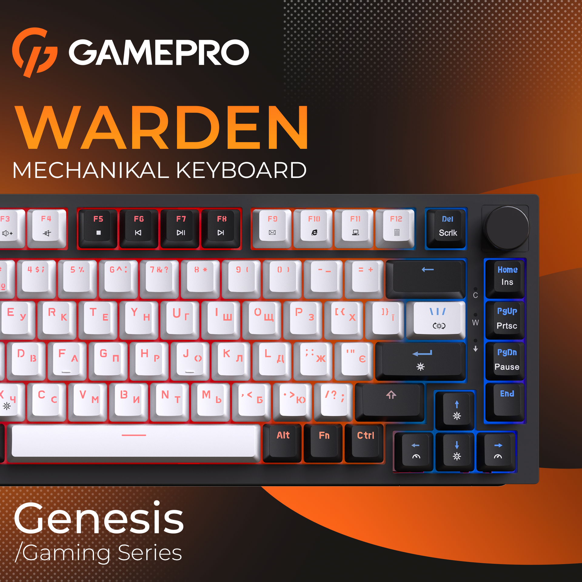 GamePro MK160 V2 Warden QLAB Sakura Black — серія Warden Genesis
