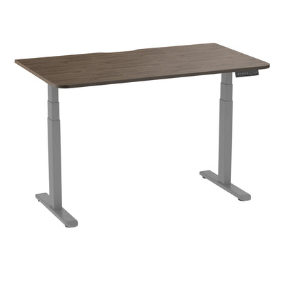 AD:TA Стіл з регулюванням висоти Tiny Desk 3 Сірий / 138*80*1.8 см PRO / Темне дерево