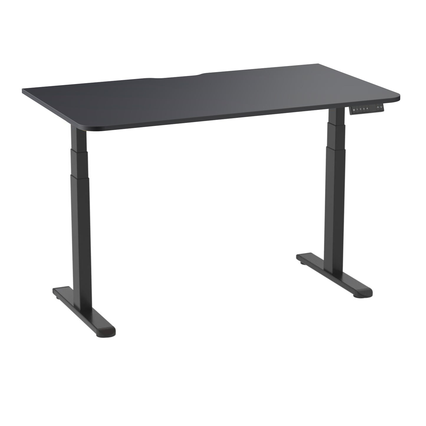 AD:TA Стіл з регулюванням висоти Tiny Desk 3 Чорний / 138*80*1.8 см PRO / Сірий