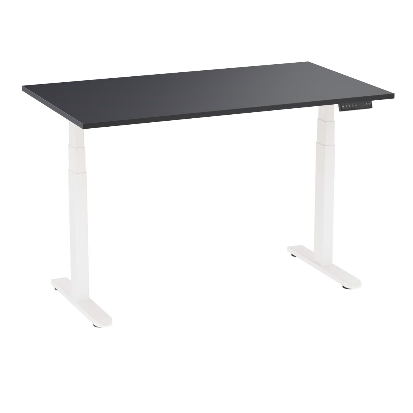 AD:TA Стіл з регулюванням висоти Tiny Desk 3 Білий / 120*70*1.8 см / Сірий