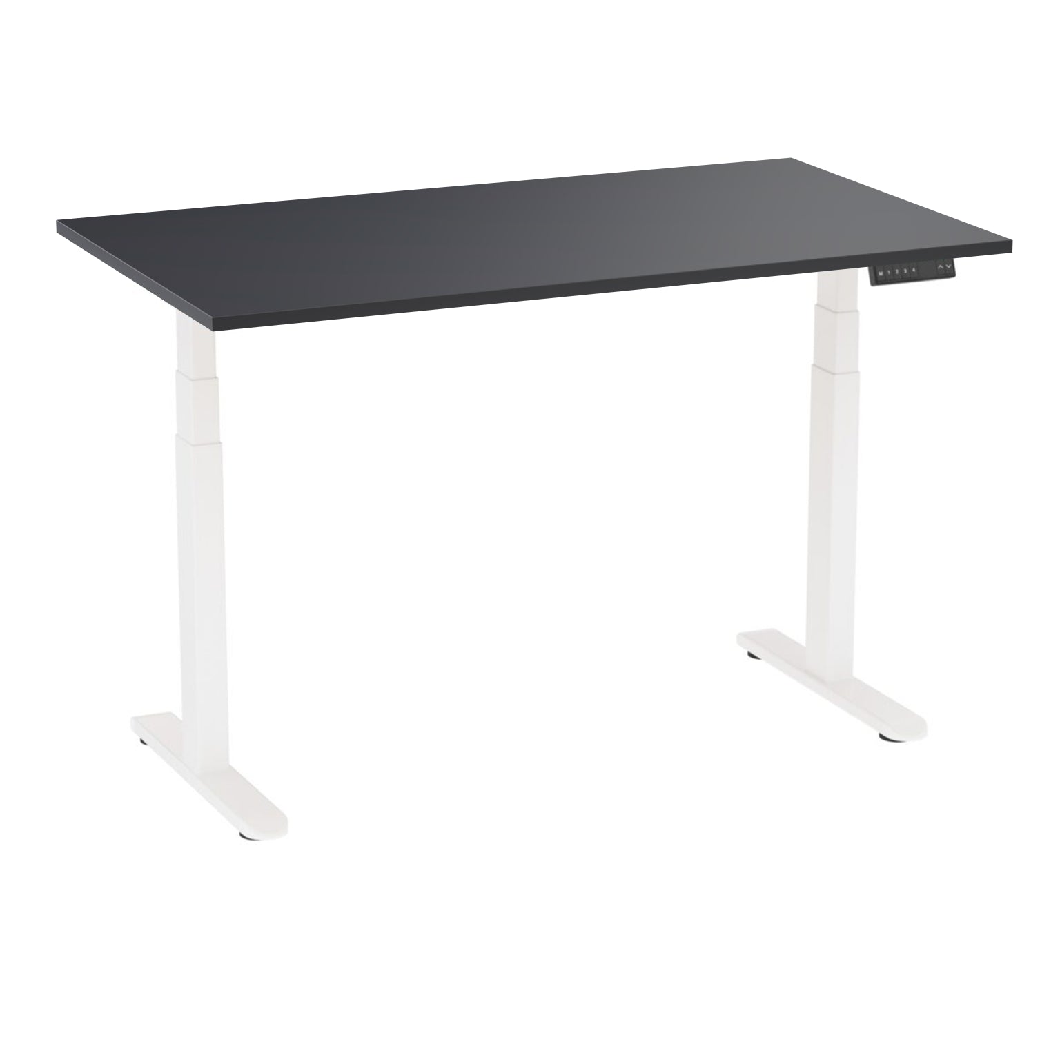 AD:TA Стіл з регулюванням висоти Tiny Desk 3 Білий / 138*80*1.8 см / Сірий