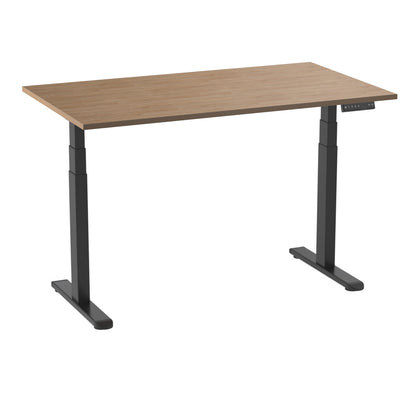 AD:TA Стіл з регулюванням висоти Tiny Desk 3 Чорний / 120*70*1.8 см / Світле дерево