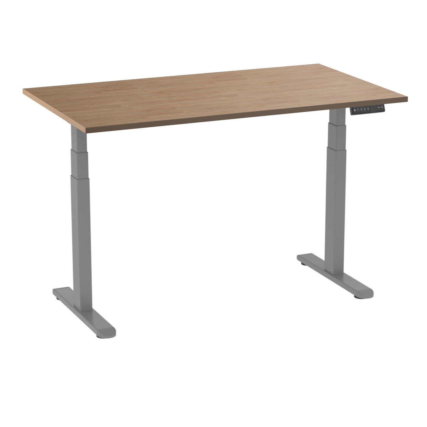 AD:TA Стіл з регулюванням висоти Tiny Desk 3 Сірий / 120*70*1.8 см / Світле дерево
