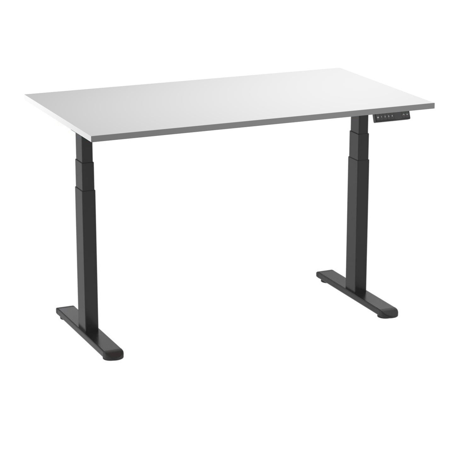 AD:TA Стіл з регулюванням висоти Tiny Desk 3 Чорний / 120*70*1.8 см / Білий