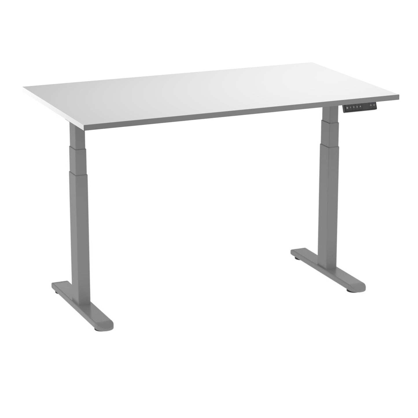 AD:TA Стіл з регулюванням висоти Tiny Desk 3 Сірий / 120*70*1.8 см / Білий