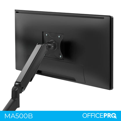 Кронштейн для монітора OfficePro MA431B чорний — монітор ззаду на кронштейні