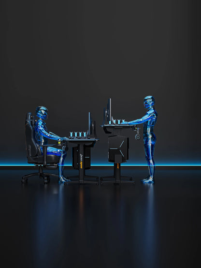 Комп’ютерний стіл з електрорегулюванням висоти Anda Seat Terminator RGB Black