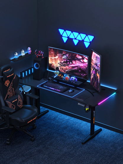 Комп’ютерний стіл з електрорегулюванням висоти Anda Seat Terminator RGB Black