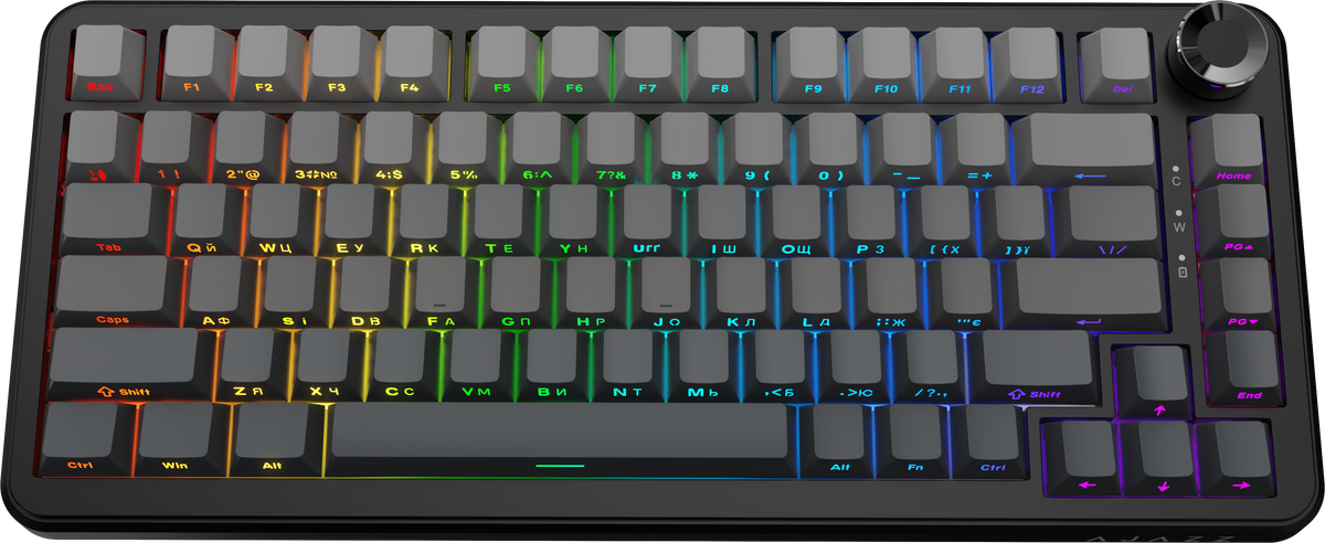 Бездротова механічна клавіатура Ajazz AK820 MAX PLUS White Birch Switch — фото 1
