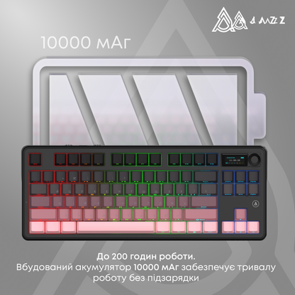 Бездротова механічна клавіатура Ajazz MK87 Pitaya Switch — фото 16