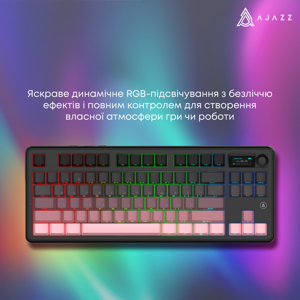 Бездротова механічна клавіатура Ajazz MK87 Pitaya Switch — фото 18