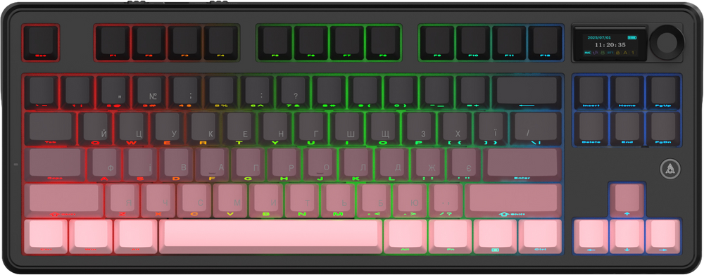 Бездротова механічна клавіатура Ajazz MK87 Pitaya Switch (MK87-P-S-P)