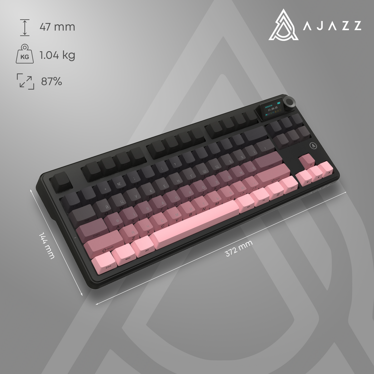 Бездротова механічна клавіатура Ajazz MK87 Pitaya Switch — фото 20