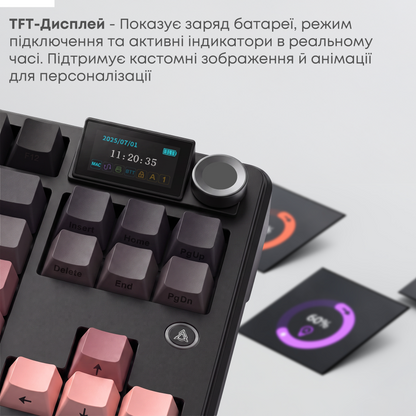 Бездротова механічна клавіатура Ajazz MK87 Pitaya Switch — фото 9
