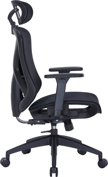 OfficePro Atlas OC630 — регульований підголівник і поперекова підтримка