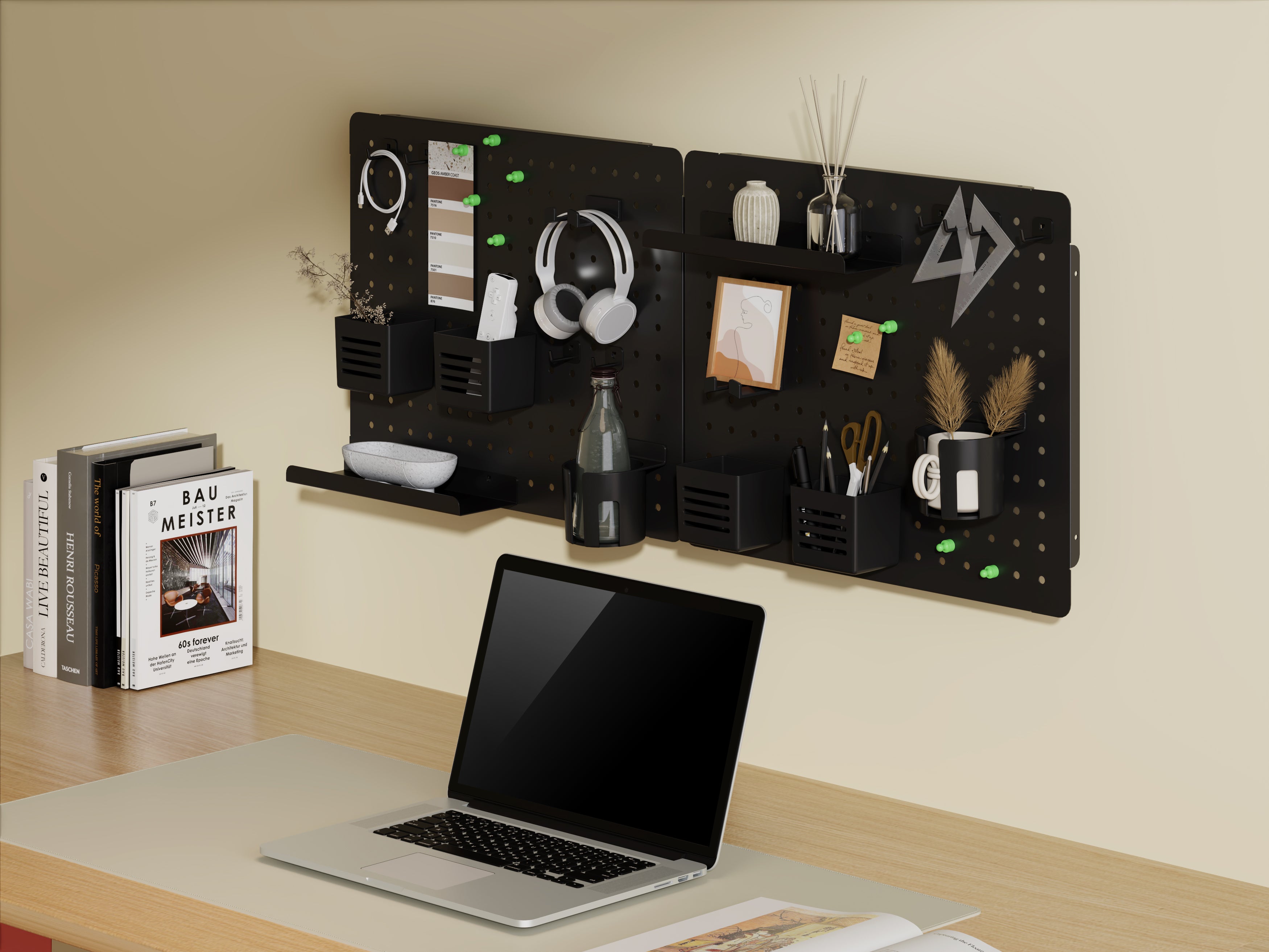 Настінна дошка-органайзер OfficePro WO910B Black