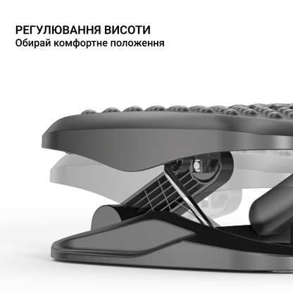 Регулювання висоти підставки FR716 — інфографіка