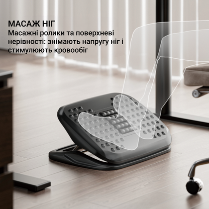 Масажний ефект підставки для ніг FR716 — інфографіка