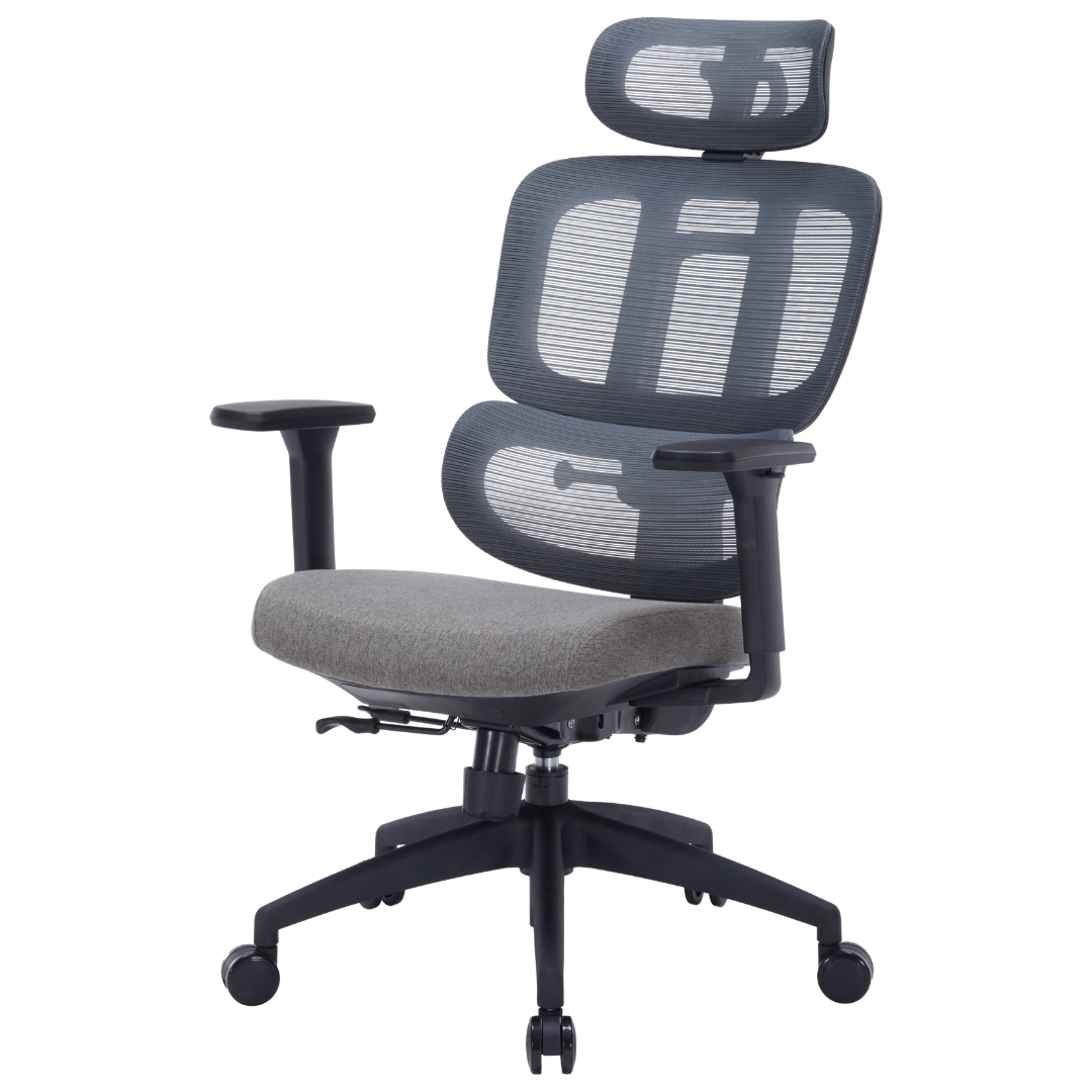 Ергономічне офісне крісло OfficePro Skyline OC580 чорне з сітчастою спинкою