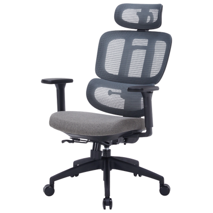 Ергономічне офісне крісло OfficePro Skyline OC580 чорне з сітчастою спинкою