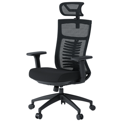 Ергономічне офісне крісло OfficePro Balance OC550 чорне з сітчастою спинкою