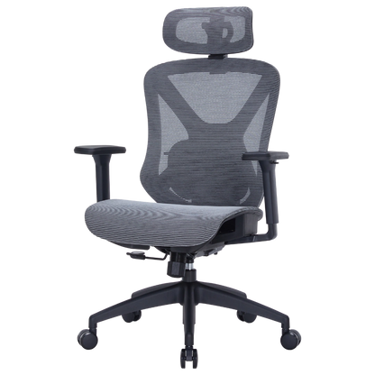 Ергономічне офісне крісло OfficePro Harmony OC310 чорне з сітчастою спинкою