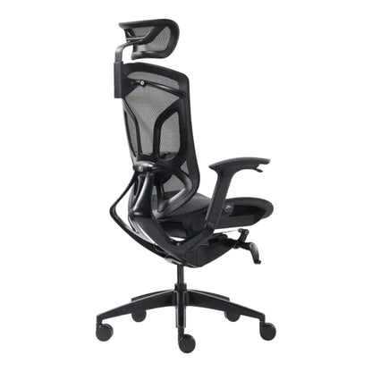 Крісло GT Chair DVARY Total Black — вид ззаду збоку