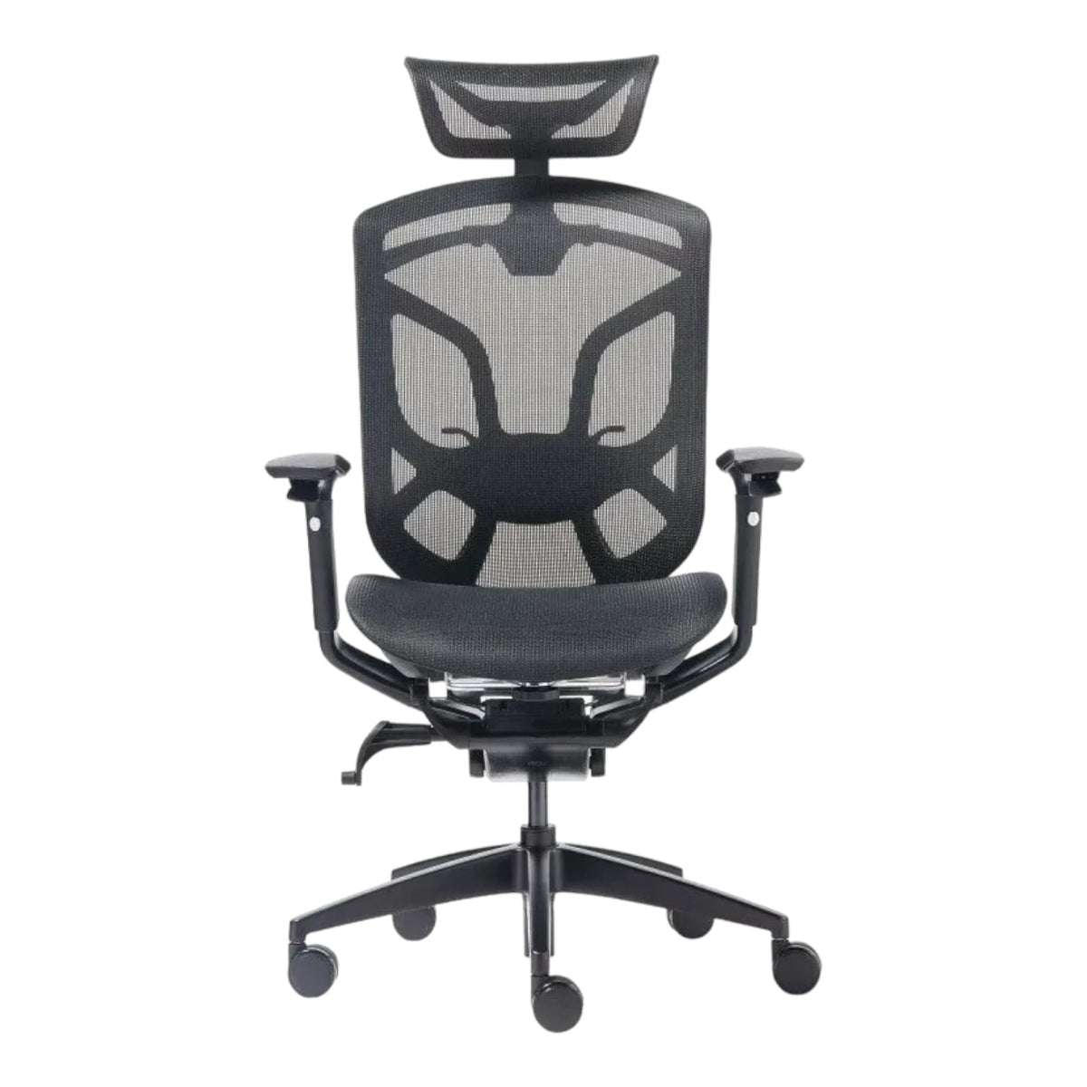 Крісло GT Chair DVARY Total Black — вид спереду