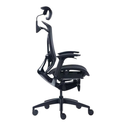 Крісло GT Chair DVARY Total Black — вид збоку