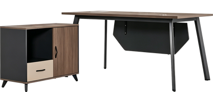 Стіл з тумбочкою OfficePro PG-F20B-16B — фото 2