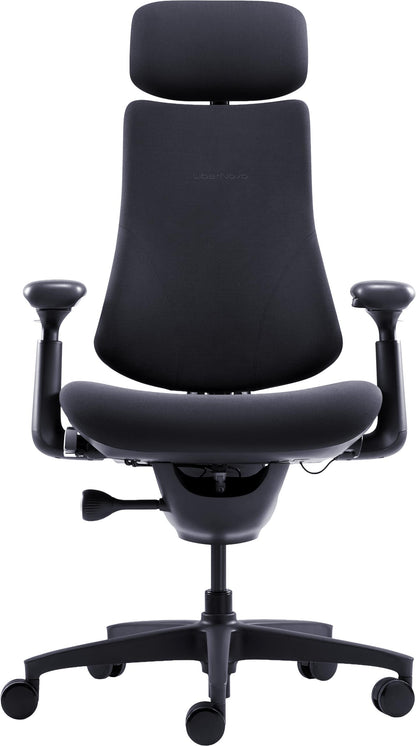 Ергономічне крісло LiberNovo Omni чорне Midnight Black